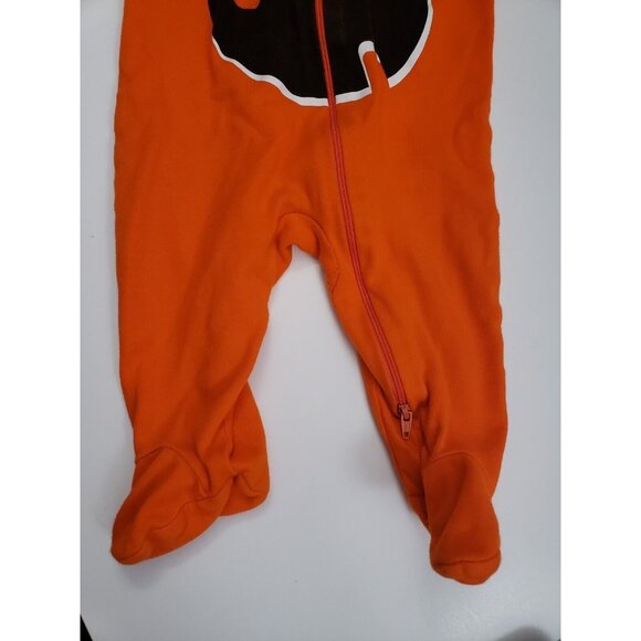 Pre-owned Infants One Piece 6-9 Months / Orange Pumpkin / Halloween - Picture 4 of 6